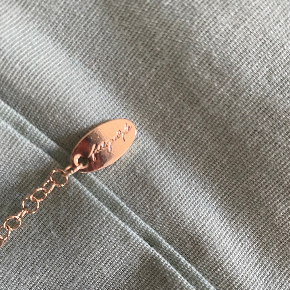 Free People Pink and Gold Charm Necklace - Picture 2 of 3